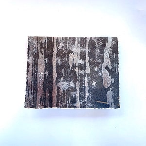 Peinture Card-Torn Edges Mixed Media Original Painting Recycled Edges Salutations Notecard-Handmade Contemporary Artwork-READY TO SHIP