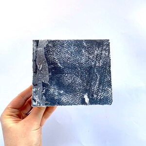 Peinture Card-Torn Edges Mixed Media Original Painting Recycled Edges Salutations Notecard-Handmade Contemporary Artwork-READY TO SHIP