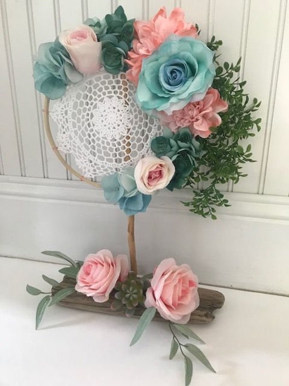 dream catcher baby shower centerpieces