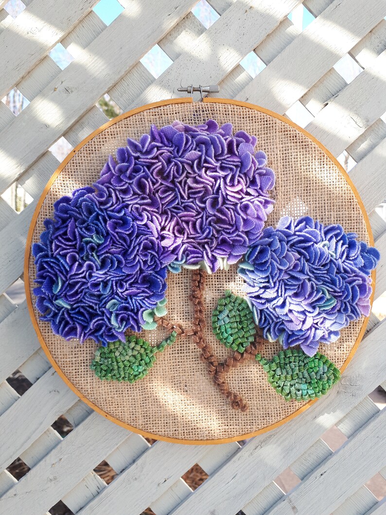 PDF Proddy Hydrangeas Hooked Wool Rug Hooking Design Etsy