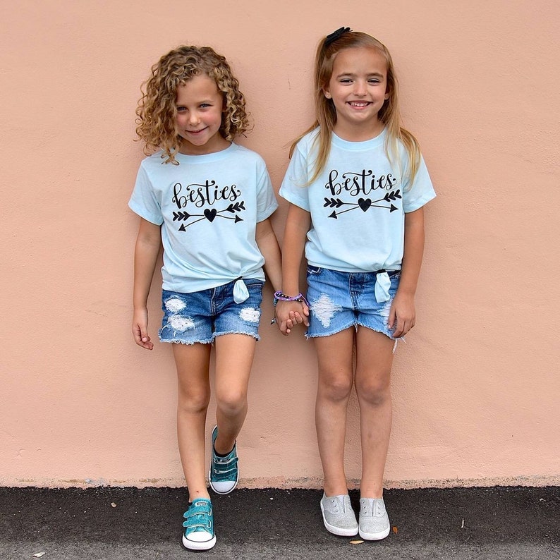Besties Shirts for Girls / Girls Best Friends shirts / BFF Etsy