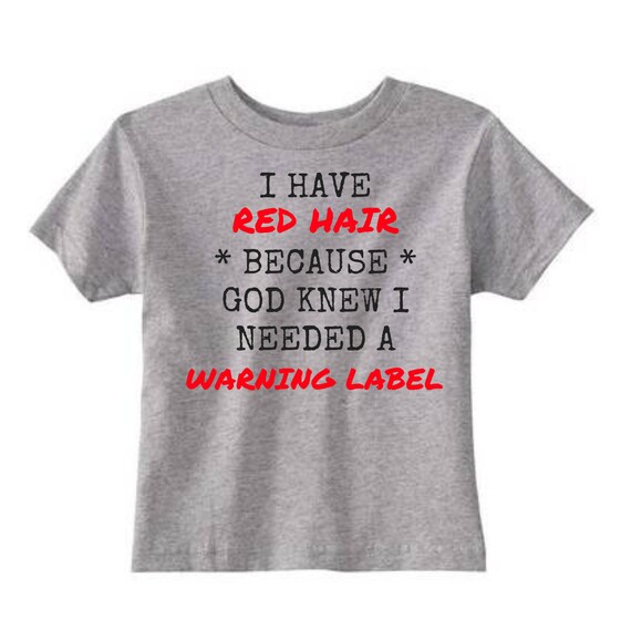 red head tshirt