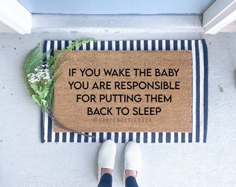 Don’t Wake The Baby Doormat