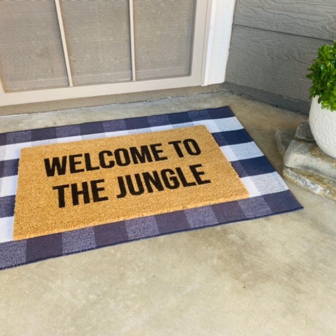 to the Jungle Doormat Etsy