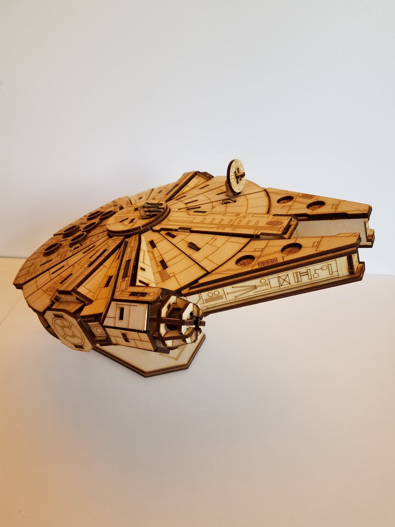 Star Wars Millennium Falcon Laser Cut Model Kit Etsy
