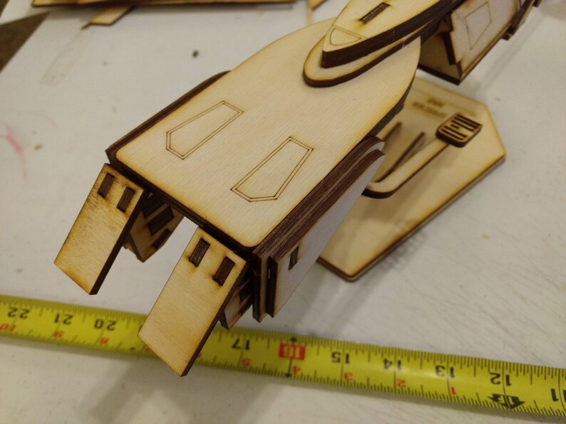 Star Wars Speeder Bike Laser Cut Model Kit Etsy