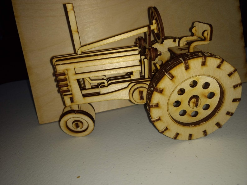 Tractor 1 Wooden Laser Cut Out Shape Great For Crafting