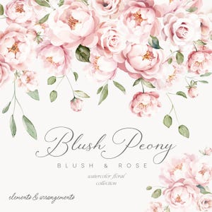 Partecipazioni Di Matrimonio Personalizzate Con Peonie Rosa E Foglie Verdi - 10 Inviti Con Buste