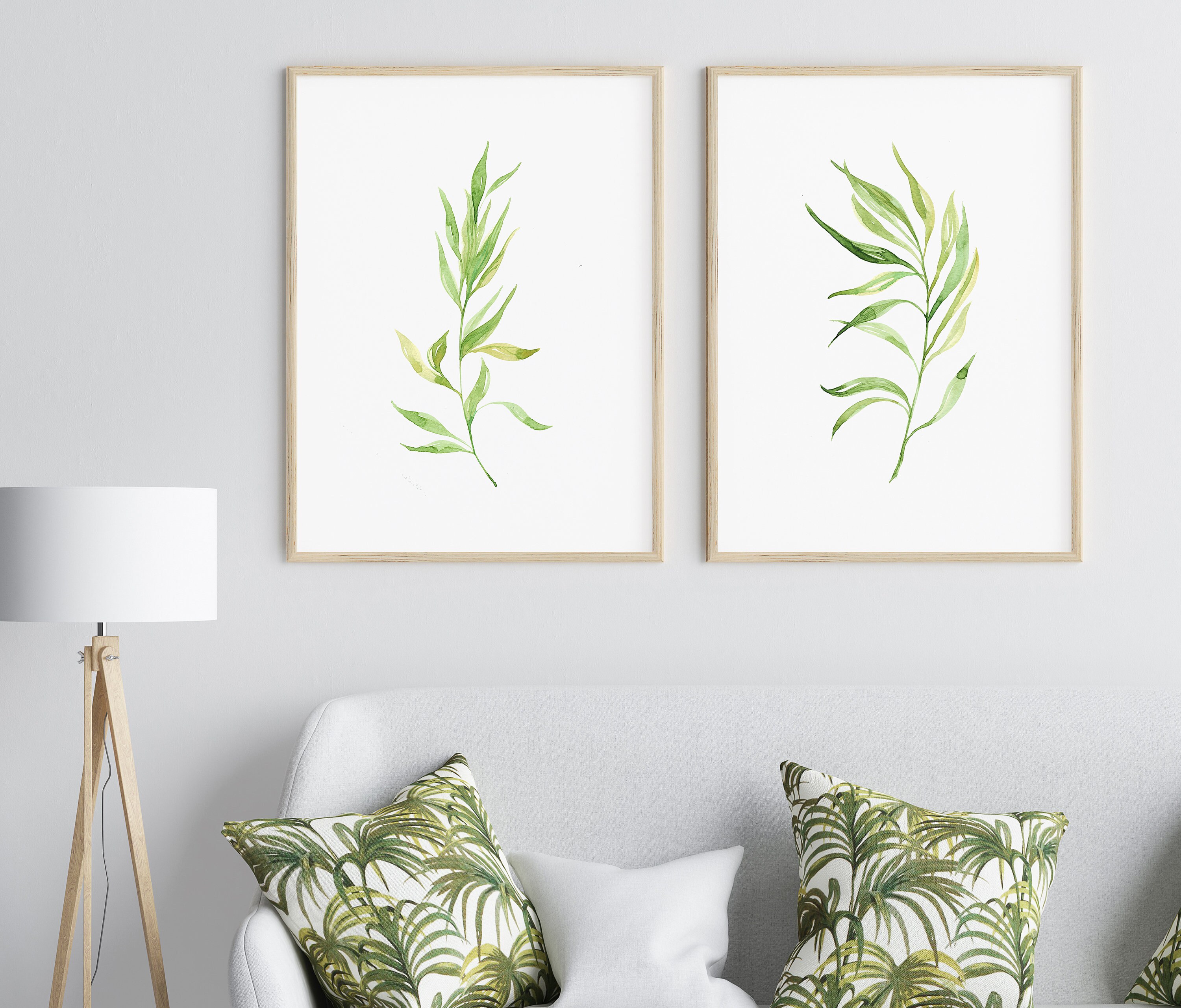 Set of 2 Prints Bedroom Print Set Printable Wall Art Etsy
