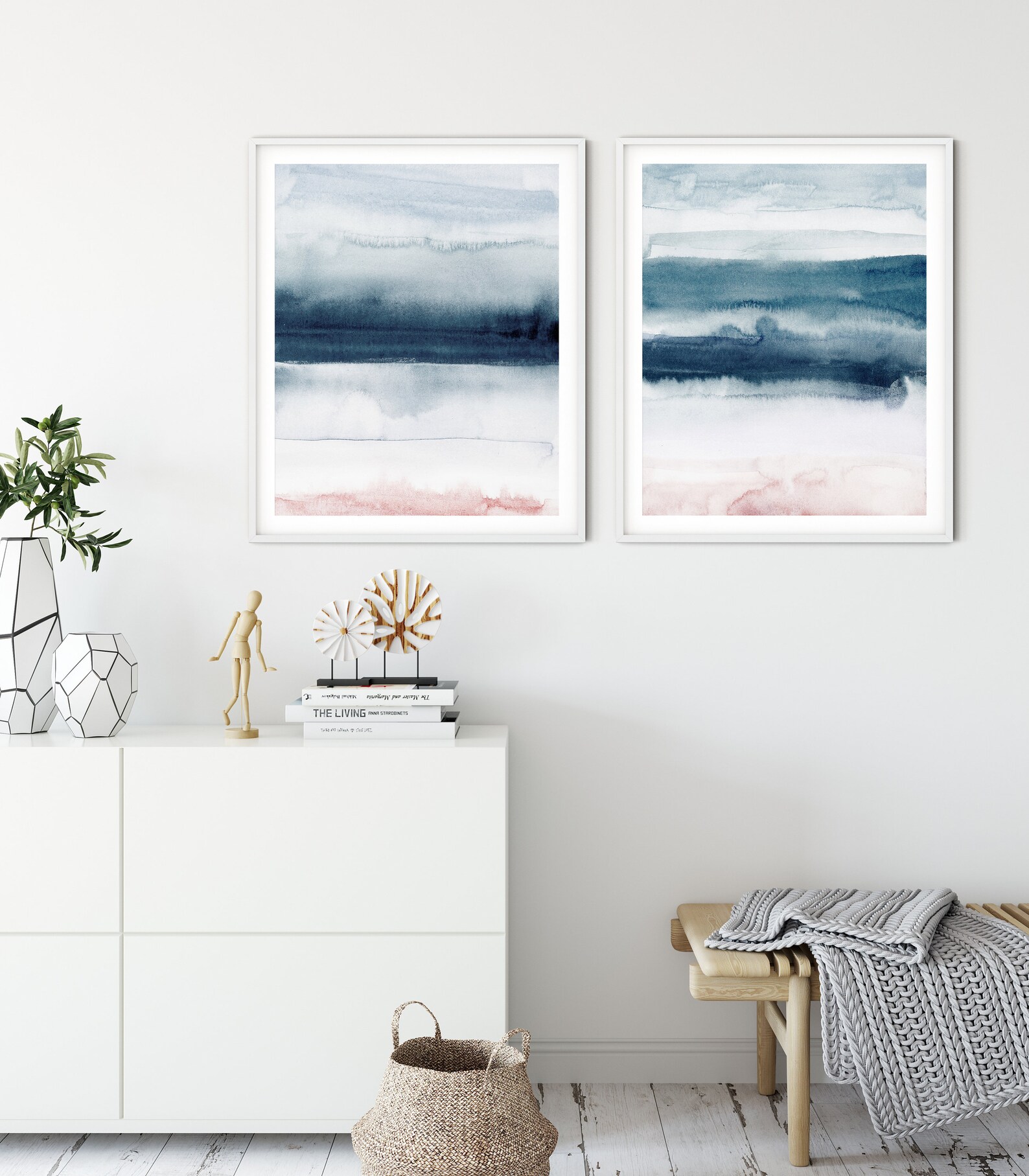 Set of 2 Prints Printable Watercolor Printable Wall Art - Etsy