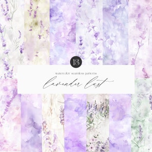 Lavendel Blumen Aquarell Muster, abstrakte Lavendel Pastell Scrapbook Papier, Lavendel Hintergründe, Scrapbooking, Scrapbooking, Lavendel, Aquarell