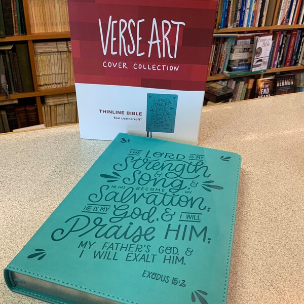 Teal Giant Print Bible Etsy