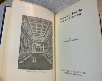 El Templo de Salomón y sus enseñanzas - Thomas Newberry - Scripture Truth Book Co - Edición de tapa dura clásica