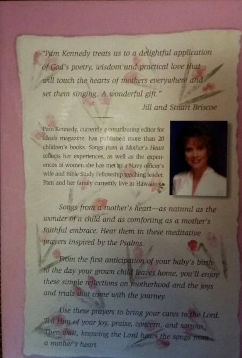 Christian Book SONGS for a MOTHER'S HEART Meditations on Etsy
