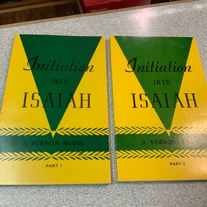 J Vernon McGee - Initiation Into Isaiah  - Part 1 Part 2 - Old Testament Bible Commentaries - Paperback - Christian Books Used