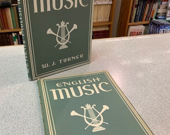 Vintage Britain In Pictures Series - Música inglesa - W J Turner - Láminas a color ilustradas - Blanco y negro - Libros usados coleccionables