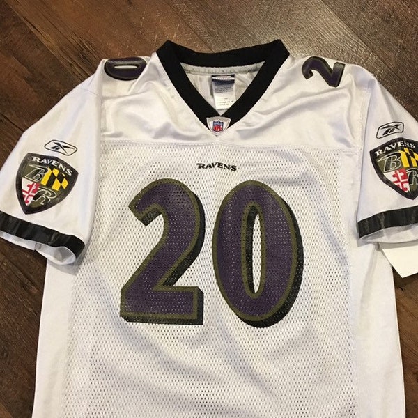 Vintage ED REED Baltimore Ravens Youth Large Football Jersey made by Reebok RARE