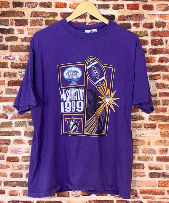 Vintage Washington Huskies Football 1999 Holiday Bowl Men/'s XL Tee Shirt Rare made by Logo Athletic