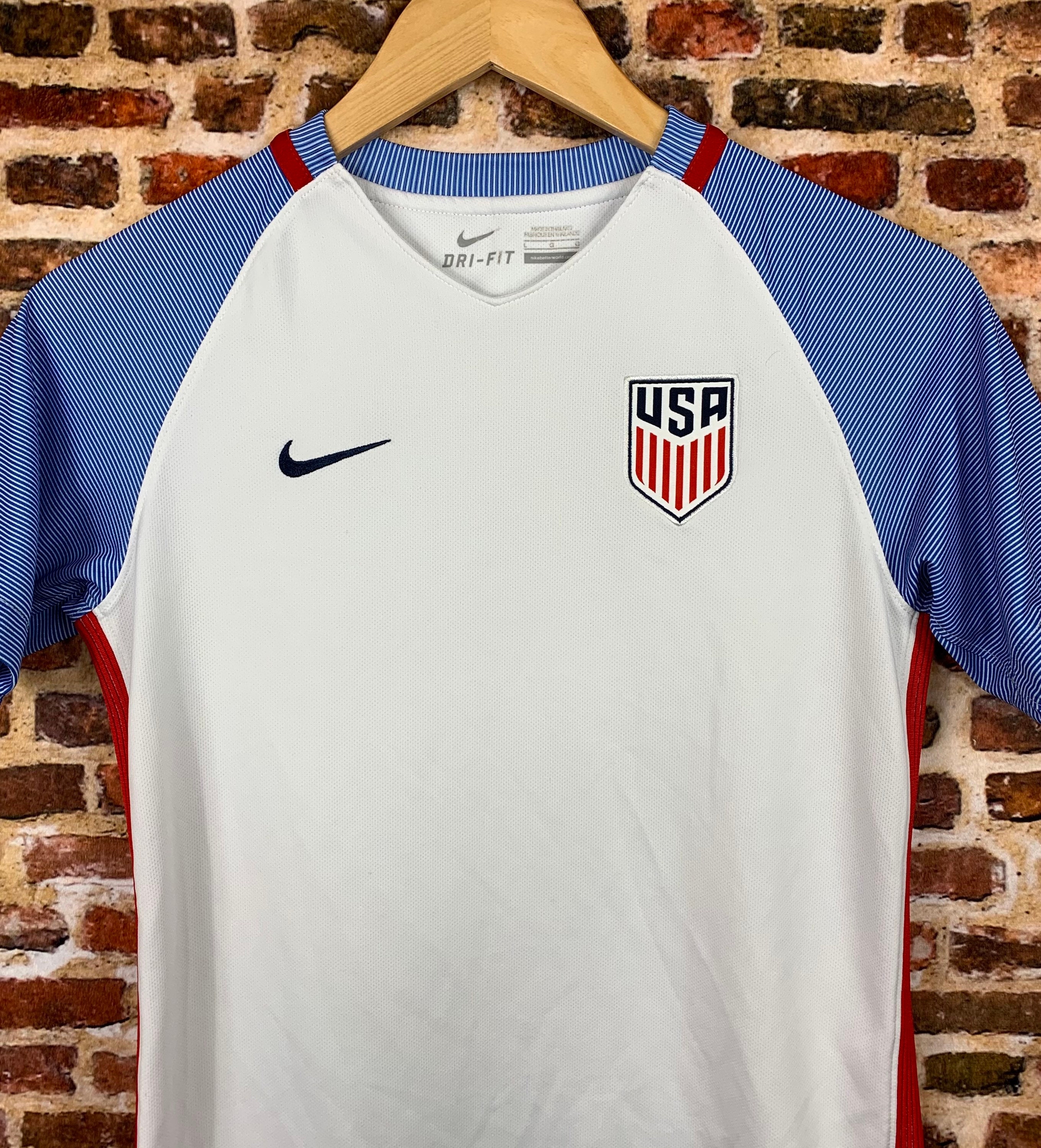 USA Soccer Youth Large 1314Y National Team Jersey Rare Etsy