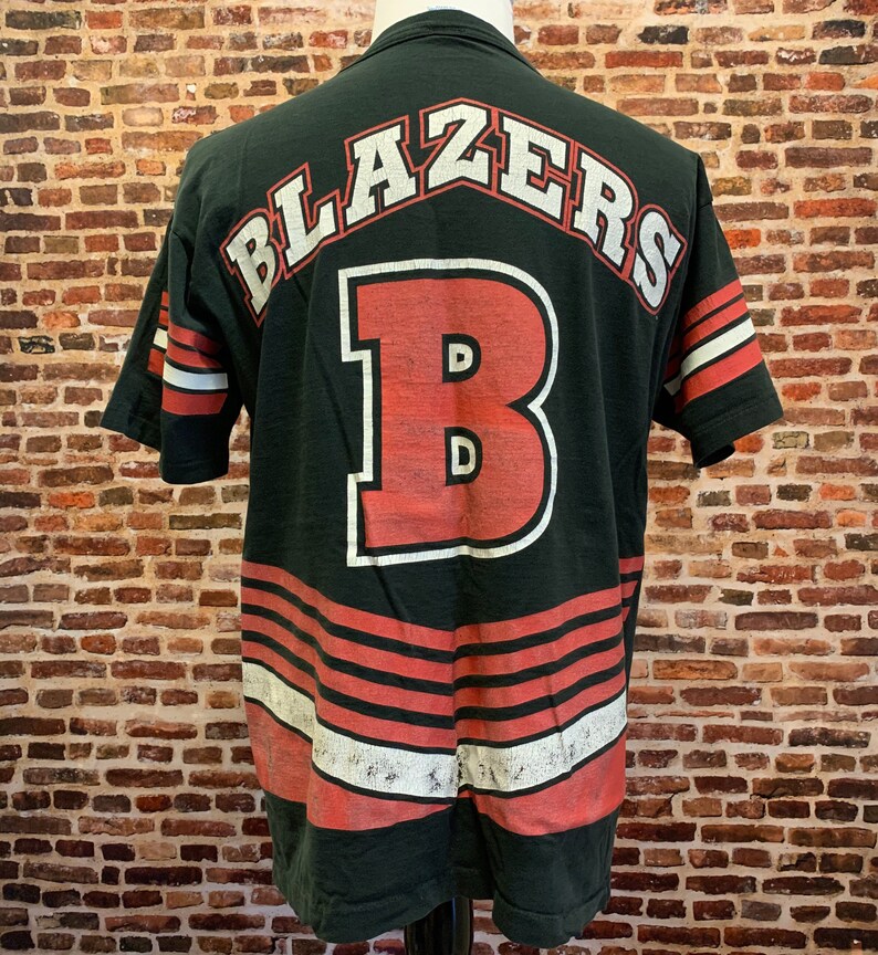 Vintage 90's PORTLAND TRAIL BLAZERS Men's Large Double Etsy