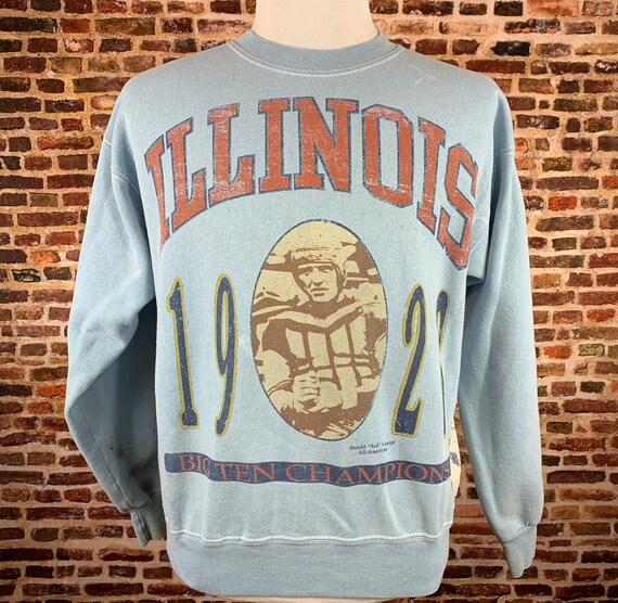 Vintage ILLINOIS Fighting Illini Football Men’s La