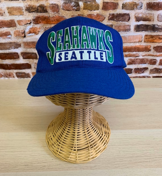 Vintage 90's SEATTLE SEAHAWKS Snapback Hat RARE