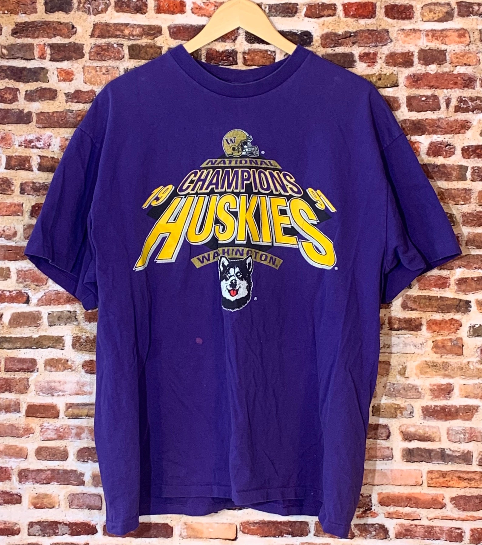 Vintage 1991 Washington Huskies Football National Champions | Etsy
