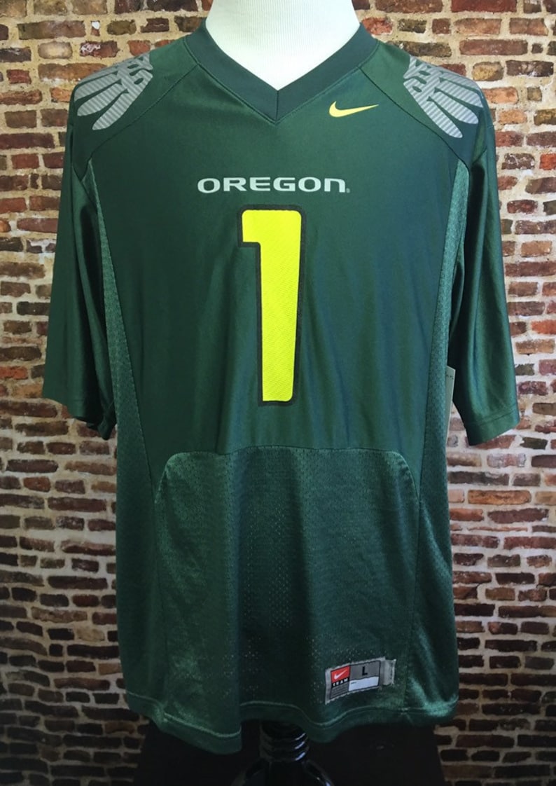 Vintage OREGON DUCKS Football Men's Large Nike Jersey RARE Etsy