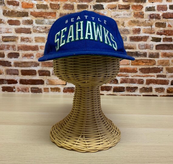 Vintage 90's SEATTLE SEAHAWKS Snapback Hat RARE ma