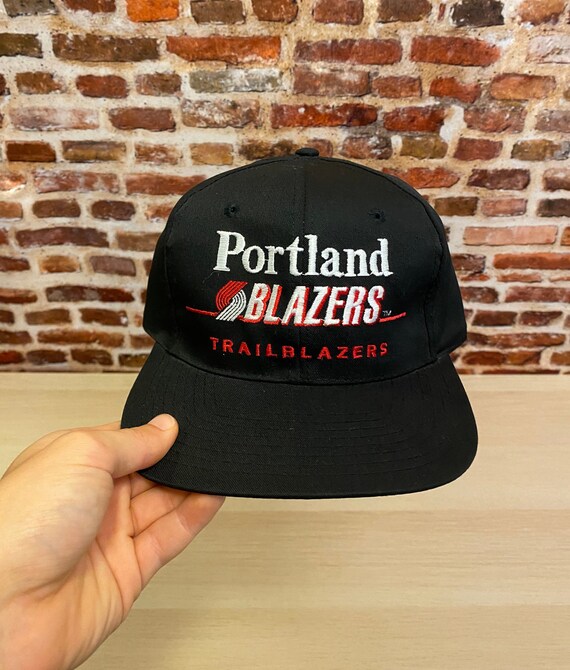 Vintage 90s PORTLAND TRAIL BLAZERS SnapBack Hat Ra