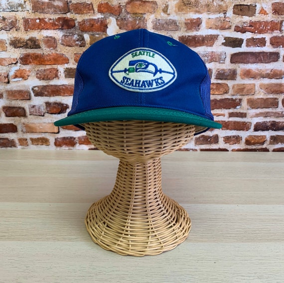 Vintage 80's SEATTLE SEAHAWKS Mesh Snapback Hat RA