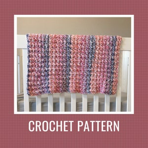 Crochet Pattern: Rainbow Swirl Baby Blanket