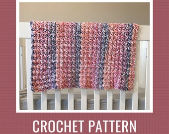 Crochet Pattern: Rainbow Swirl Baby Blanket