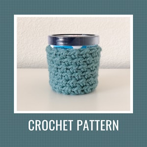 Crochet Pattern: Super Quick and Chunky Ice Cream Cozy // Ice Cream Cozy Pattern, Pint Sleeve Pattern, Crochet Ice Cream Cozy, DIY Crochet