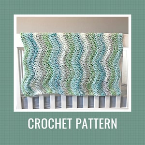 Häkelanleitung: Ripple Swirl Baby Decke