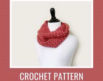 Crochet Pattern: Zesty Neckwarmer // Women's Scarf Pattern, Loop Pattern, Crochet Cowl, DIY Neckwarmer, DIY Cowl, DIY Crochet, Gift for Mom