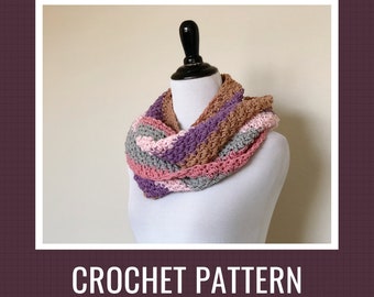 Crochet Pattern: Light and Zesty Infinity Scarf // Women's Scarf Pattern, Loop Pattern, Crochet Infinity Scarf, DIY Scarf