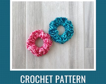 Super Easy Crochet Scrunchie Pattern - Beginner Friendly Hair Tie Tutorial - Quick One Hour Crochet Gift - Market Prep Pattern