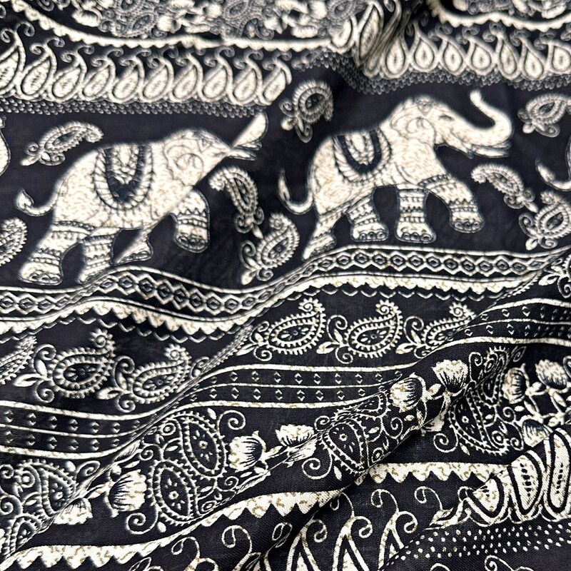 Paisleys Elephant Print Dress