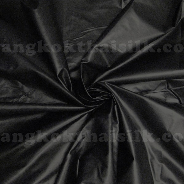 Polished Cotton Fabric Material 46"W BTY - Black