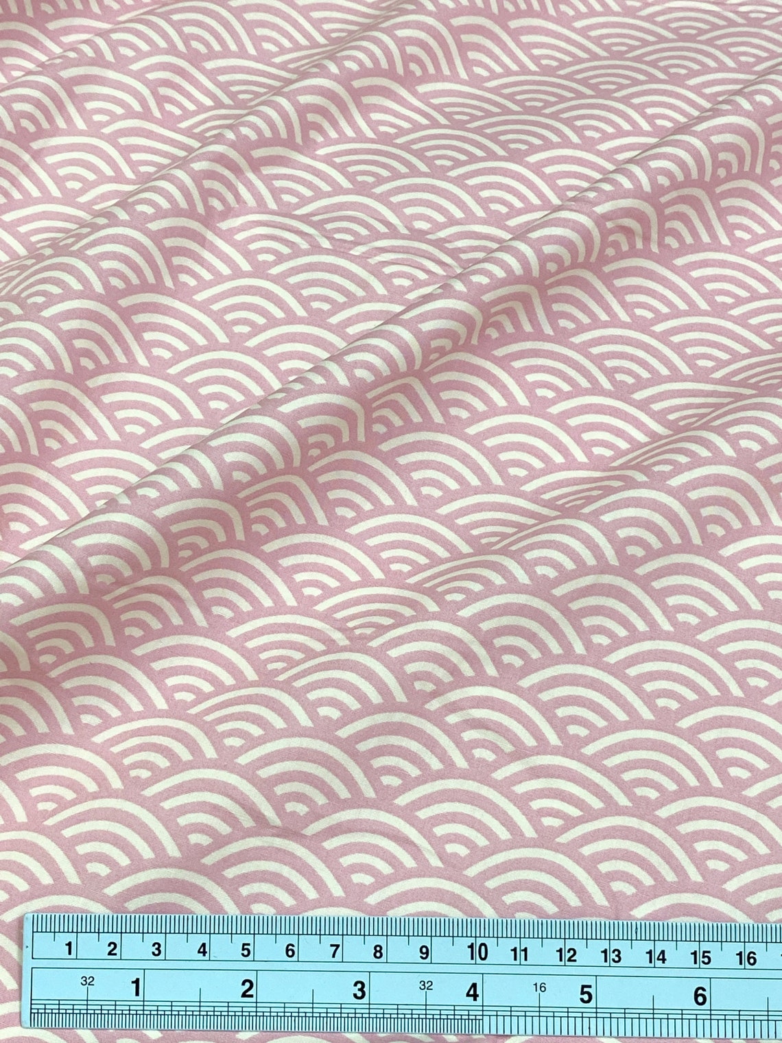 100 Cotton Oriental Japanese Fan Prints Fabric 44W Material Etsy