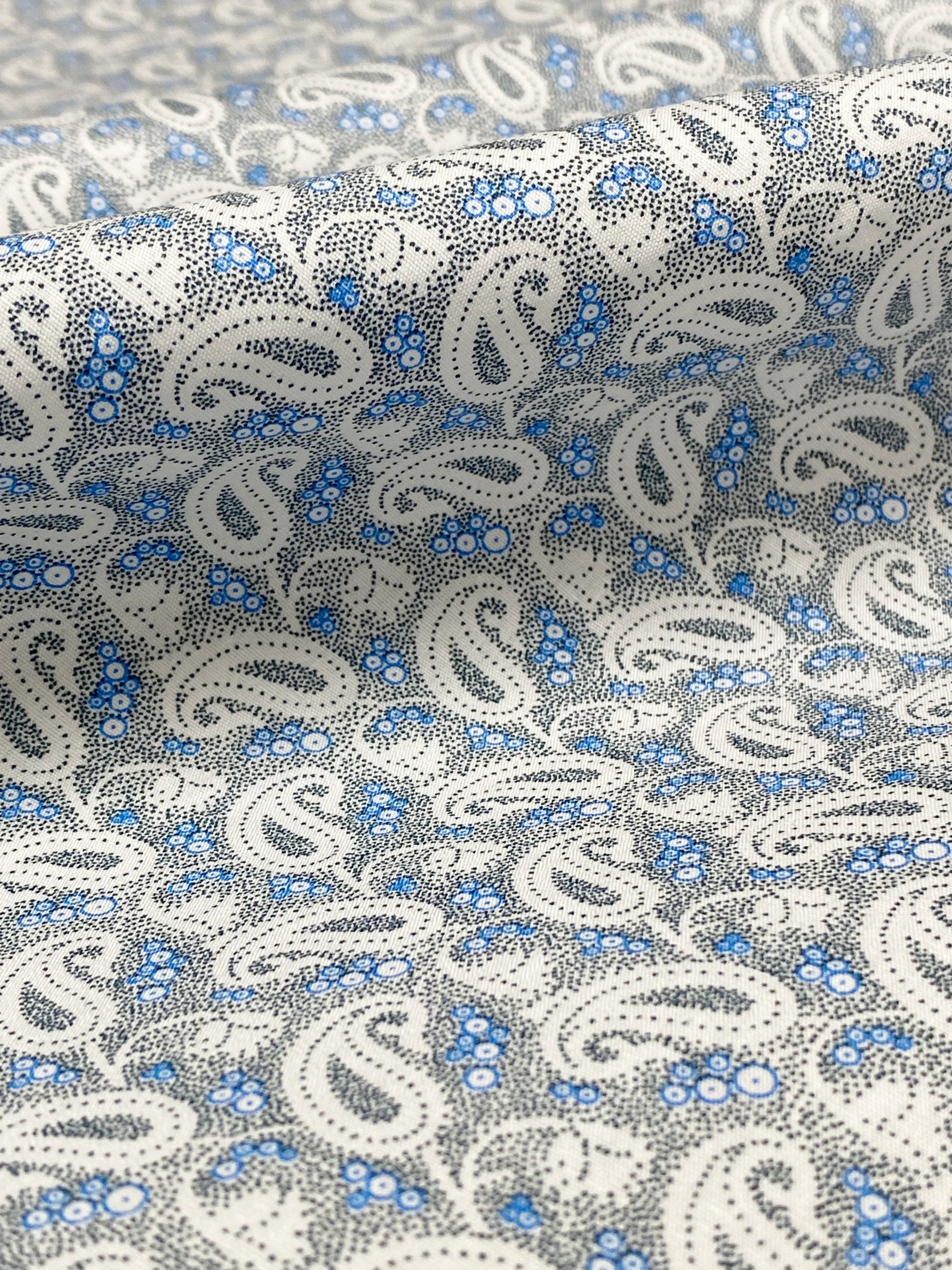 100 Cotton Paisley Print Fabric 44W Material By the yard for Etsy