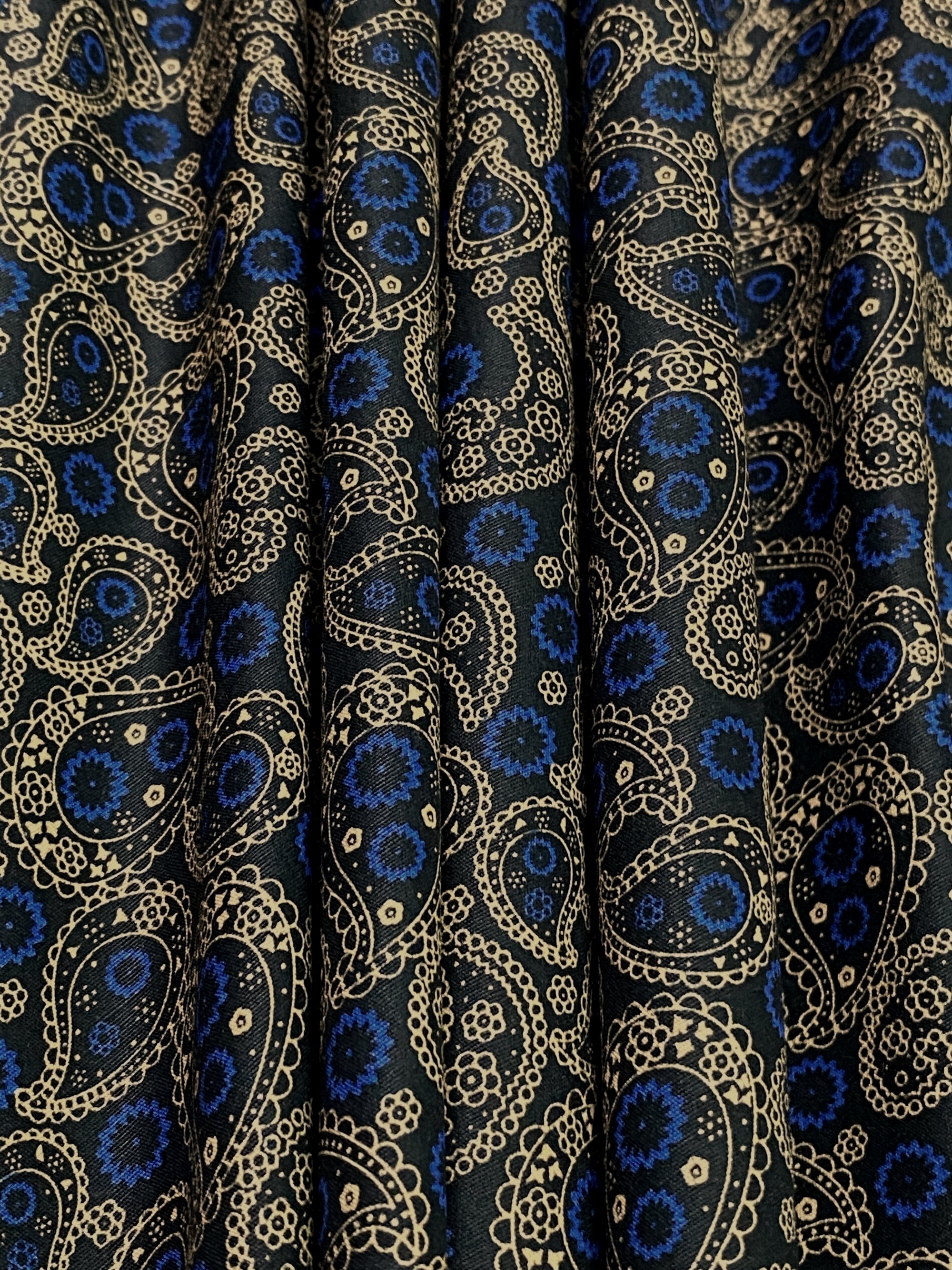 100% Cotton Paisley Print Fabric 44W Material by the Yard for | Etsy