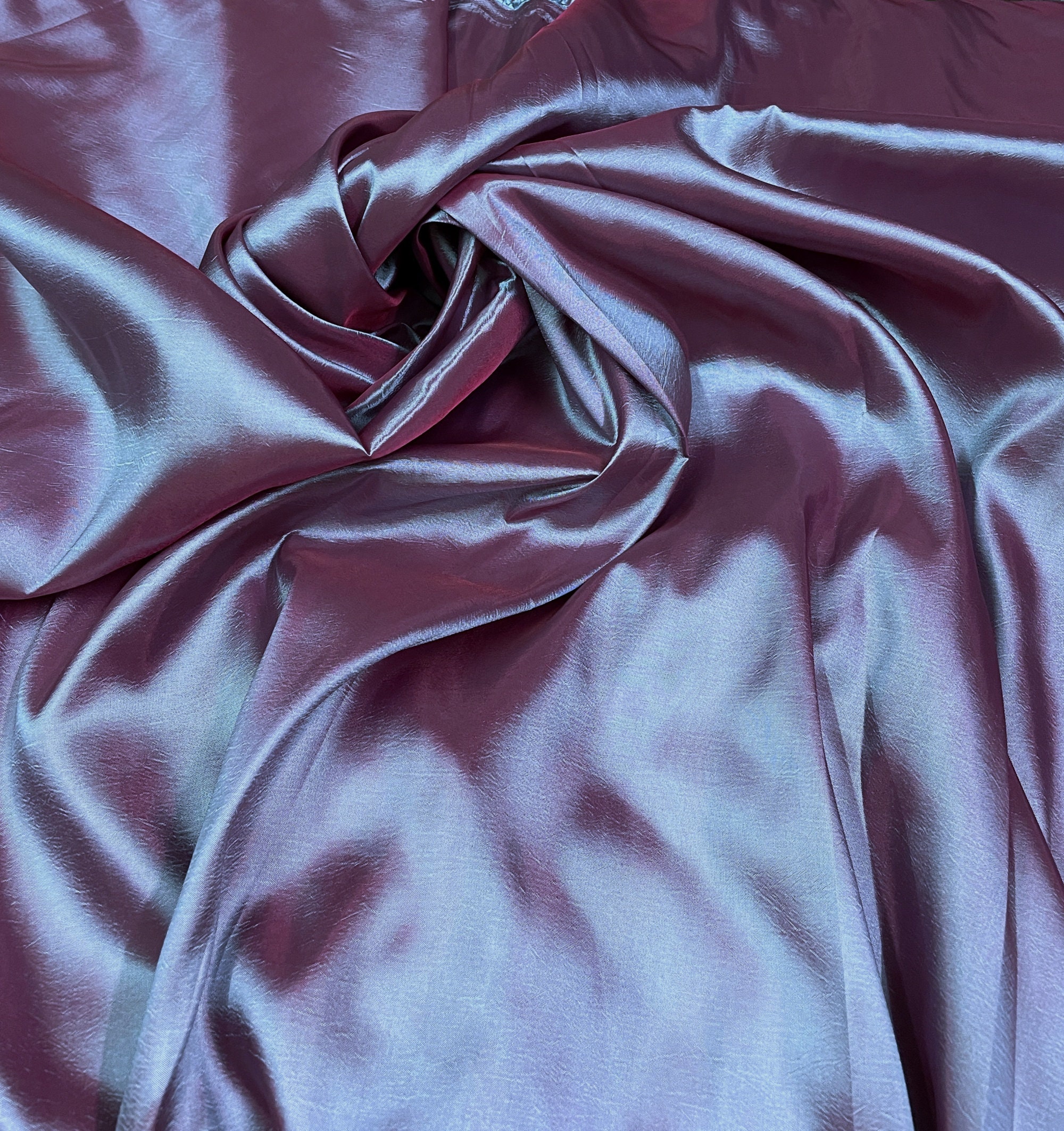 10 Yards Purple Metallic Spandex Fabric 