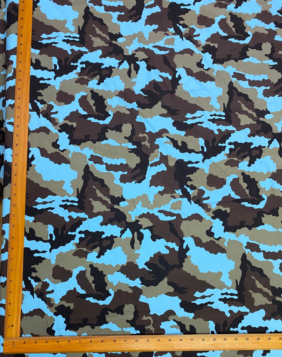 Army Camouflage 100 Cotton Camo Print Fabric 44W Material By Etsy