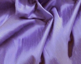 Lavendel Lila Kunstseide Dupionseide Stoff: 58 "Breit, Vorhänge & Kleider