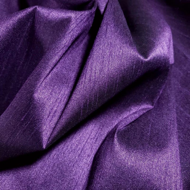 Red Violet Dupioni Silk Fabric main image 1