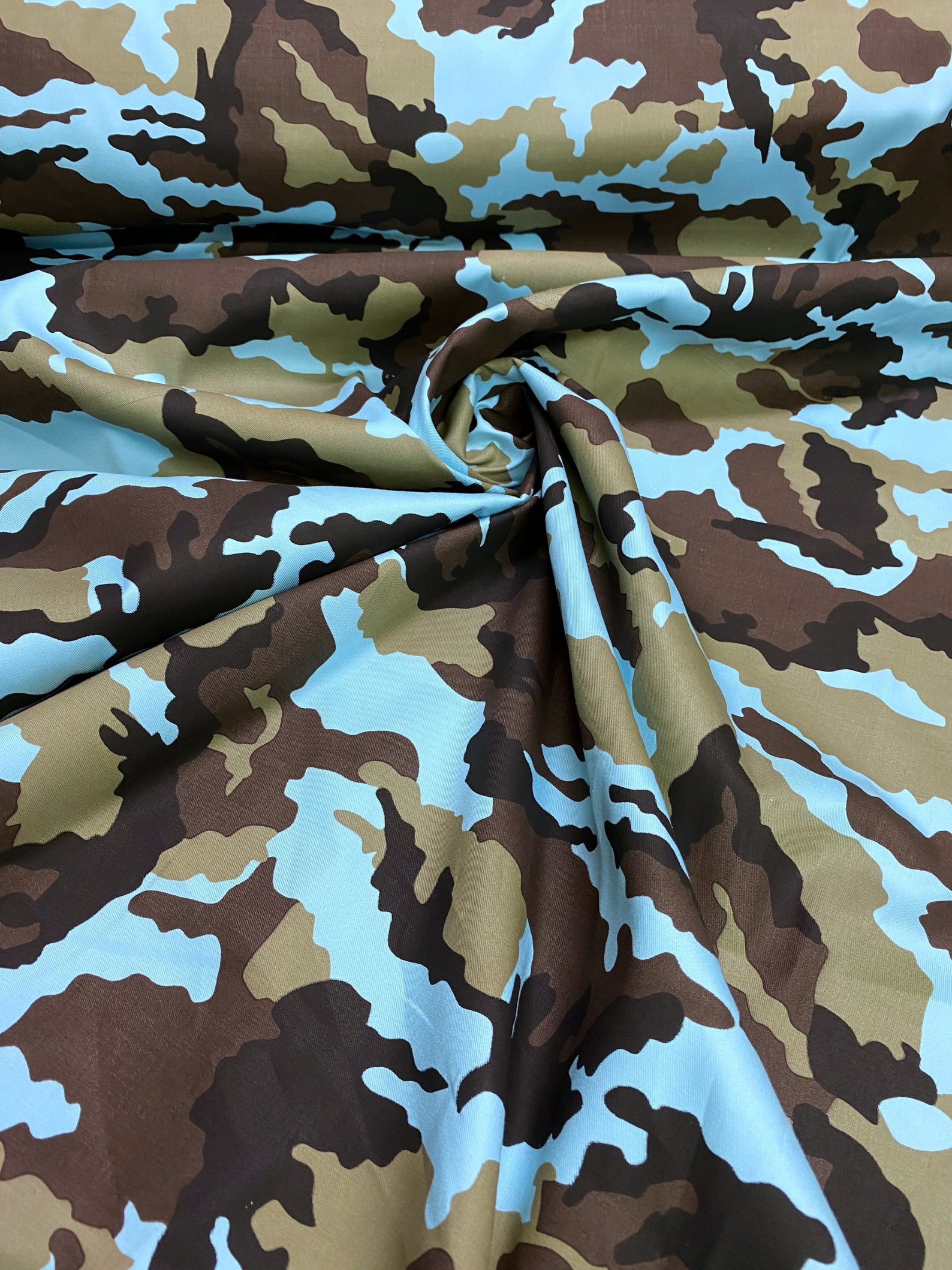 Army Camouflage 100 Cotton Camo Print Fabric 44W Material By Etsy
