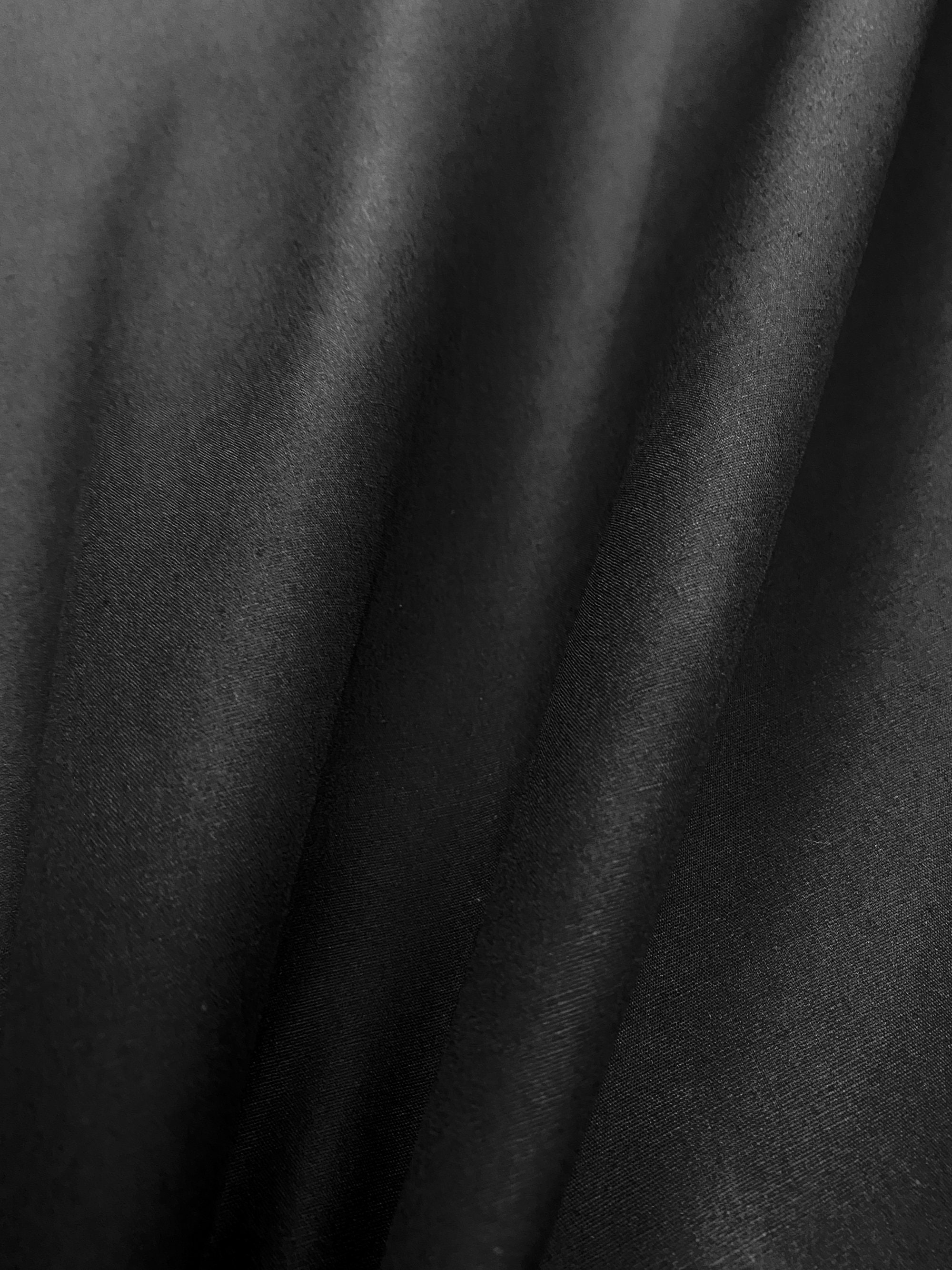 Black 100% Cotton Fabric Material 44w BTY for Face Masks | Etsy