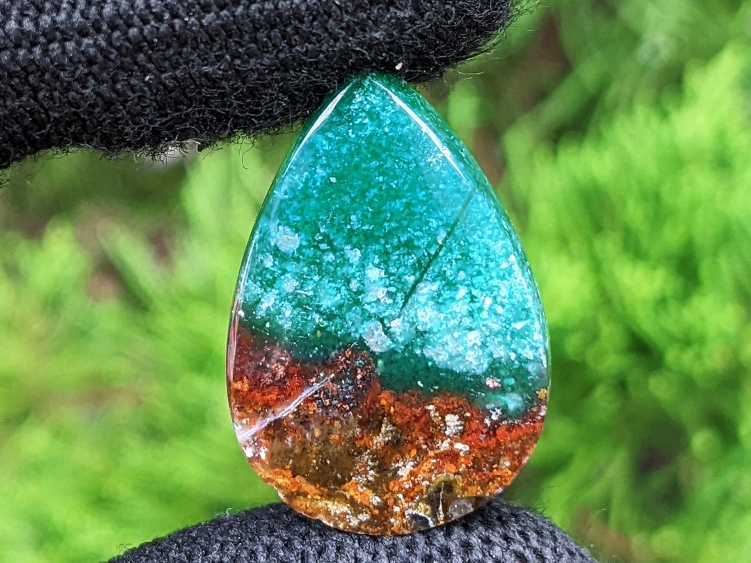 Rare Blue Opalized Petrified Wood , Indonesia Opal Gemstone, Hand